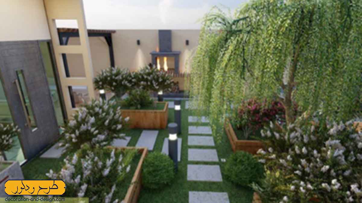 طراحی و اجرای فضای سبز در نیاوران تهران