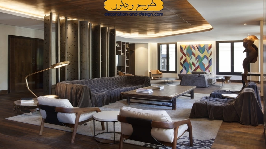 استفاده از رنگبندی مدرن در دکور چوبی