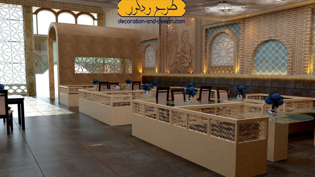الگوها و نقش ‌ها در طراحی داخلی رستوران سنتی