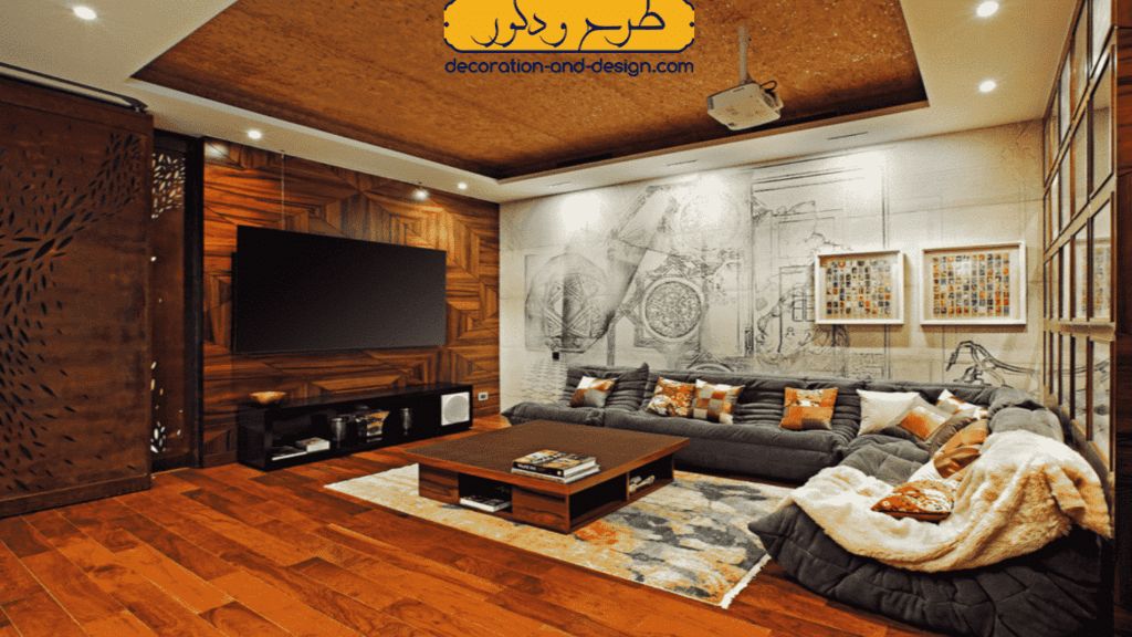 دکوراسیون داخلی تی وی روم