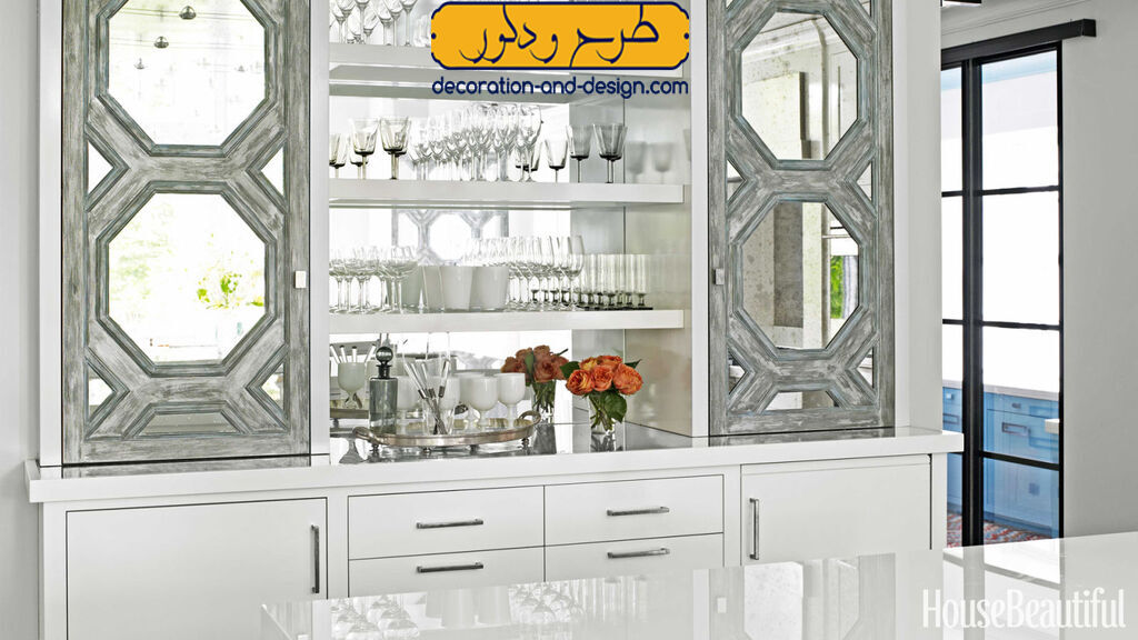 استفاده از آینه در کابینت ها
