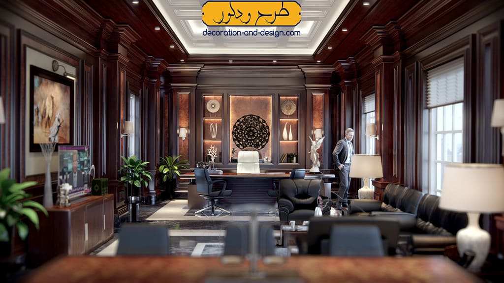 آرایش و تزئینات دکوراسیون داخلی لوکس اداری
