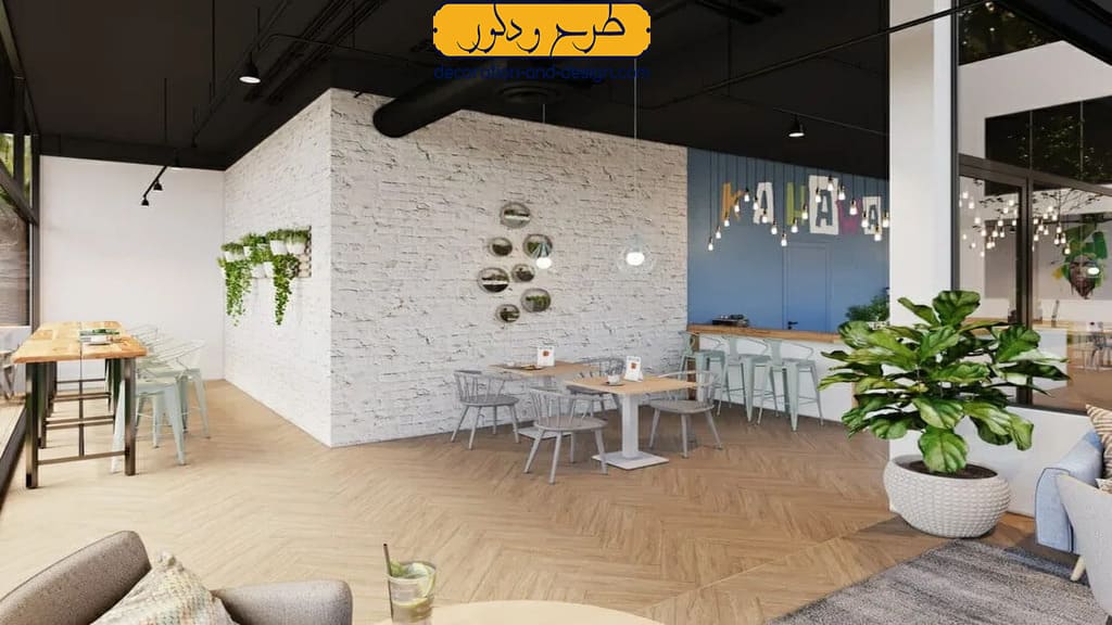 استایل روستیک در کافی شاپ