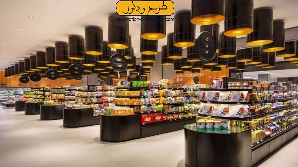 تکنولوژی هوشمند در دکور فروشگاه مواد غذایی