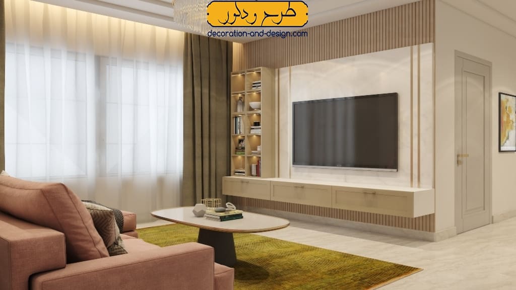 رنگ‌ ها و متریال ‌ها در فضای داخلی نشیمن
