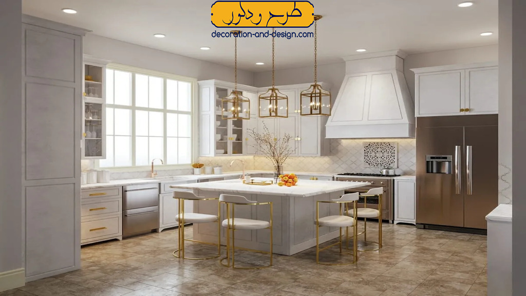 طراحی کابینت های در آشپزخانه های لوکس