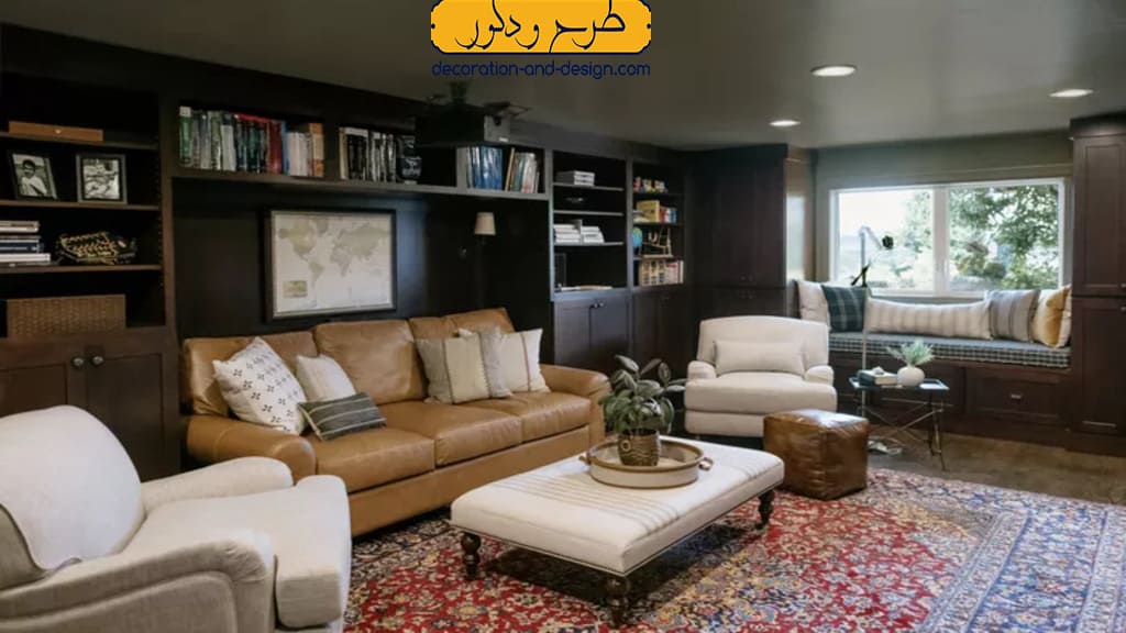 مبلمان چرمی در چند نمونه دکوراسیون داخلی منزل