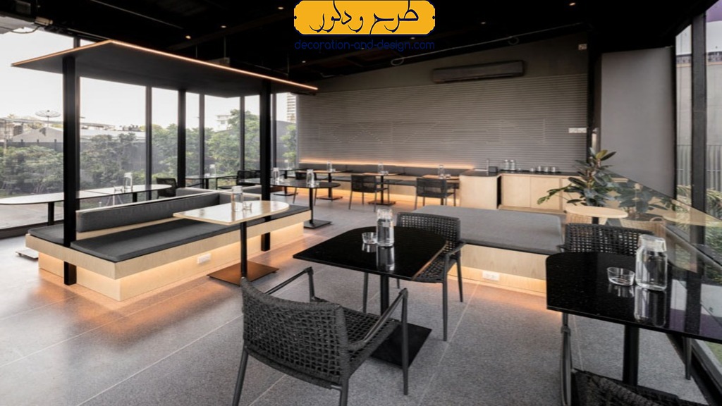 روشنایی مناسب در دکور کافه