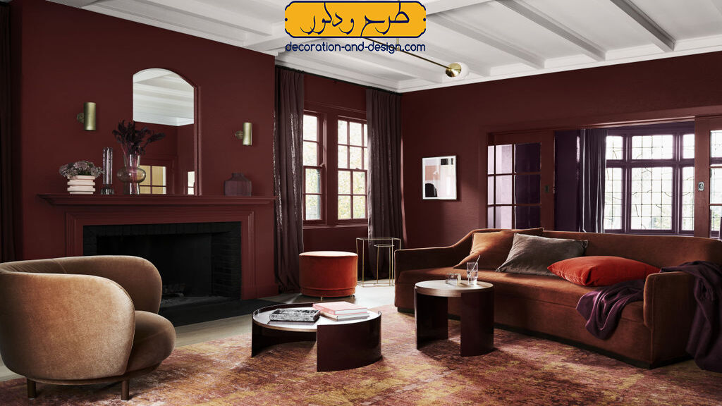 دکوراسیون داخلی زرشکی