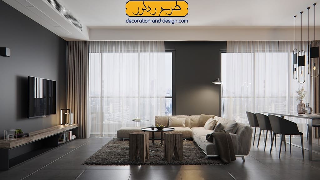 استفاده از رنگ های تیره و روشن در دکوراسیون داخلی