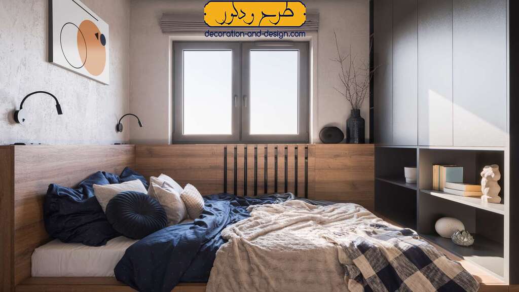 طراحی داخلی اتاق خواب کوچک
