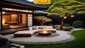 طراحی داخلی باغ ژاپنی
