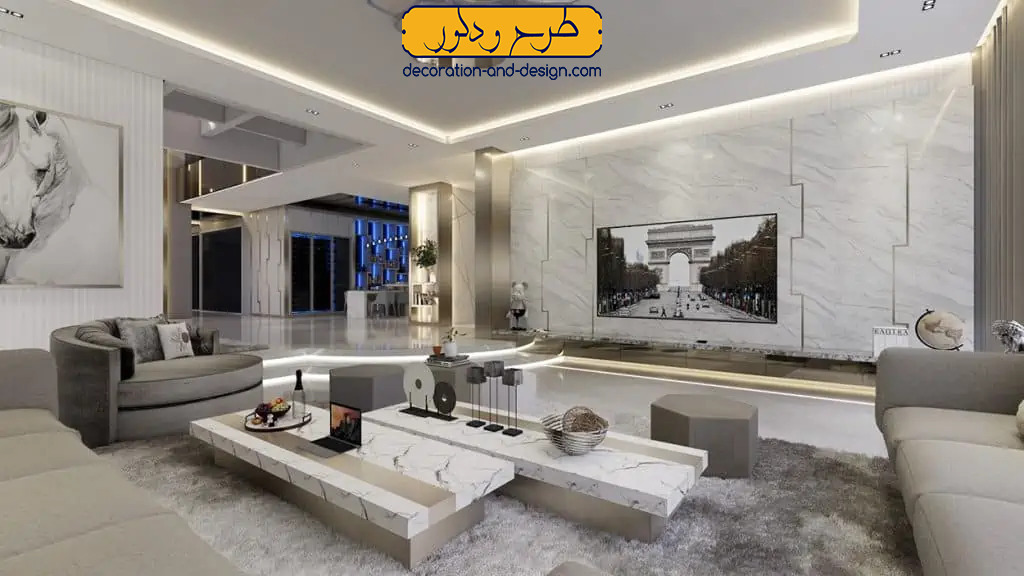 رنگ سفید در طراحی داخلی مدرن لاکچری
