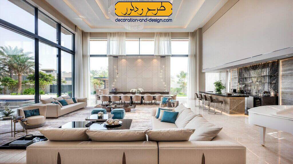 شیشه در معماری داخلی مدرن لاکچری