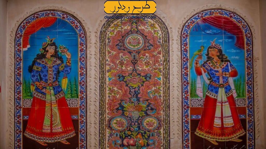 تزئینات دیواری در دکوراسیون داخلی سنتی ایرانی