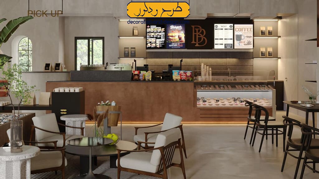 تزئینات و جزئیات در دکوراسیون داخلی قهوه فروشی