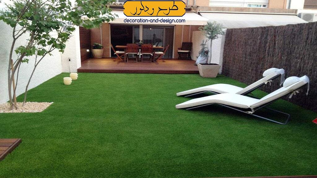 ترکیب چمن مصنوعی با سایر عناصر روف گاردن