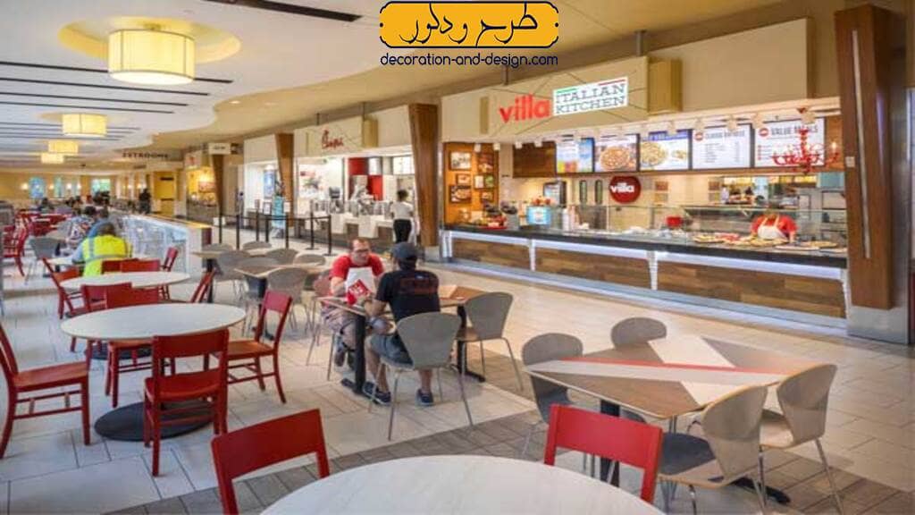 نورپردازی در طراحی داخلی فودکورت